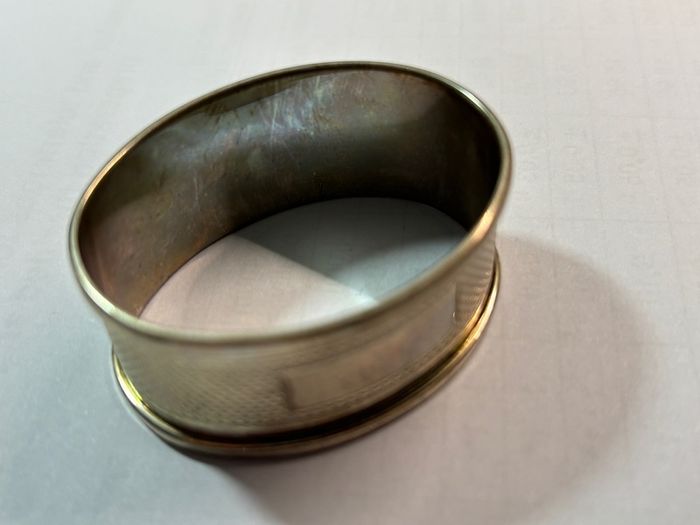 1922 Birmingham solid silver napkin ring
