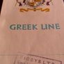 Vintage Deck Plan/Brochure for Q.S.S. Arkadia, Greek Line. Image 5