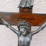 Antique Large Decorative Crucifix 13,5" x 7" (very fine details, exotic wood) Image 9