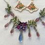 Box of Necklace Earrings Brooch and Diamonte Clip Image 8