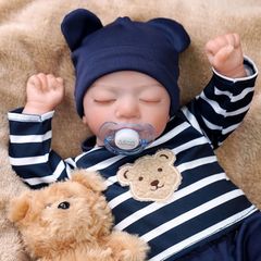 FREE EXPRESS SHIPPING Reborn Babies - 17 Inches Handmade Lifelike Baby Dolls Boy Soft Cloth Body, Like a Real Baby