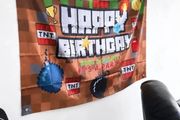 Pre Owned Gamer / Minecraft Style Birthday Party Decorations Bundle Set