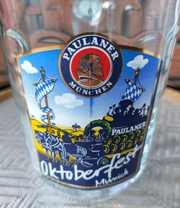 Paulaner Oktoberfest Munich 0.5lt Glass Beer Tankard