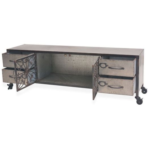 TV Cabinet 120x30x40 cm Silver