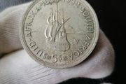 1952 South Africa Silver 5 Shillings Coin