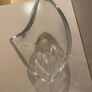 Vintage and Lovely quality unusal shape thick Glass vase Image 4