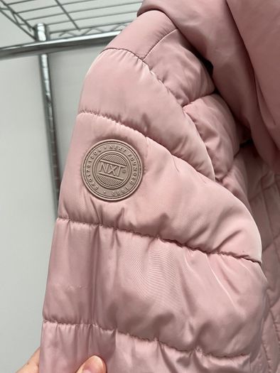Next girls sherpa lined hooded padded coat, Age 9 (Free girls clothes/items for first buyer to offer asking price on this)
