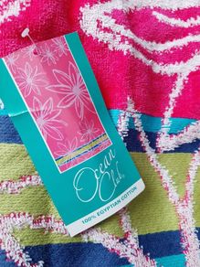 New Beach Towel and new bag tags attached
