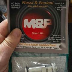 N-Male connector for 13 mm cable