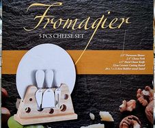Cheese knife and board set