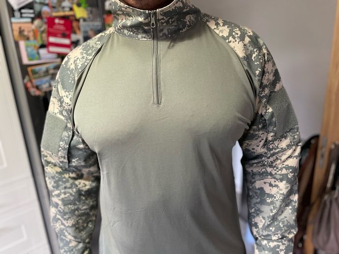 Military Camo zip Pullover Size XXL