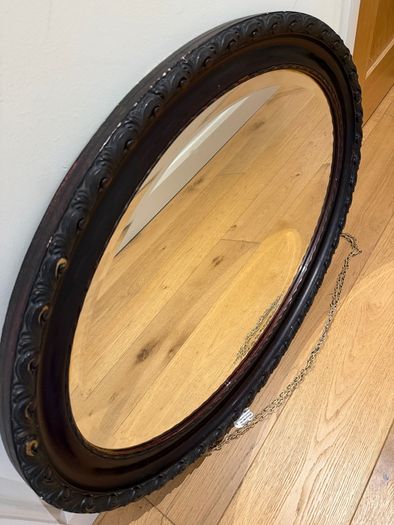Antique Edwardian mahogany mirror