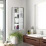 4 Tier Wall Mounted Medicine Cabinet, Stainless Steel Image 3