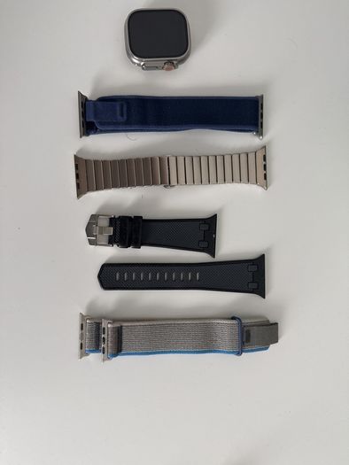 Apple Watch Ultra 2 (GPS + Cellular) with additional straps