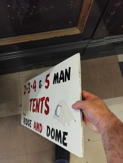 Vintage Hand Painted Wood Sign