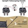 NEW SALE Folding Festival Trolley Cart With Brakes, Beach Trolley for Sand Cart With Adjustable Handle Image 2