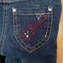 Brand new Girls Lupilu Music Note Denim Jeans 2/3 yr Image 4