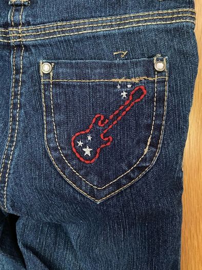 Brand new Girls Lupilu Music Note Denim Jeans 2/3 yr