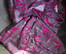 Rosie Connolly for M&S Navy blue floral pajama set with white feather print New with Tags Size 22