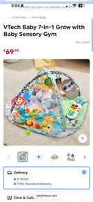 VTech Baby 7-in-1 Grow with Baby Sensory Gym