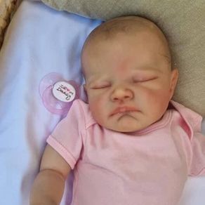 NEW SALE | Ultra Realistic Reborn Baby Dolls Realistic Baby Doll 48cm Lifelike Reborn Doll Soft Silicone Sleeping Girl Doll Gift Sets for Girls