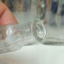 483 - Set of 7 Vintage Clear Glass Screw Cork Top Collectible Decorative Bottles Image 4