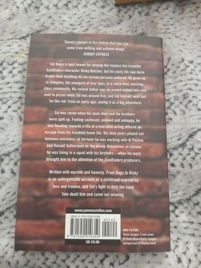 Eastenders sid owen book