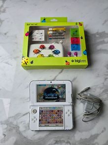 Nintendo 3ds xl pear white modded