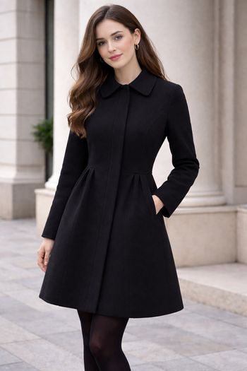 Brand New Black Coat: Size 10