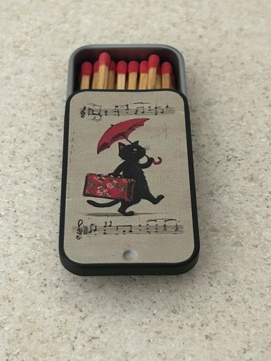 Black Cat Match Box