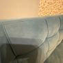 Blue plush sofa bed Image 2