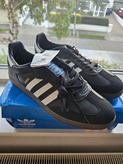 Adidas Samba Black, White UK 10.5