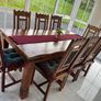 Dining table with 8 chairs Image 8