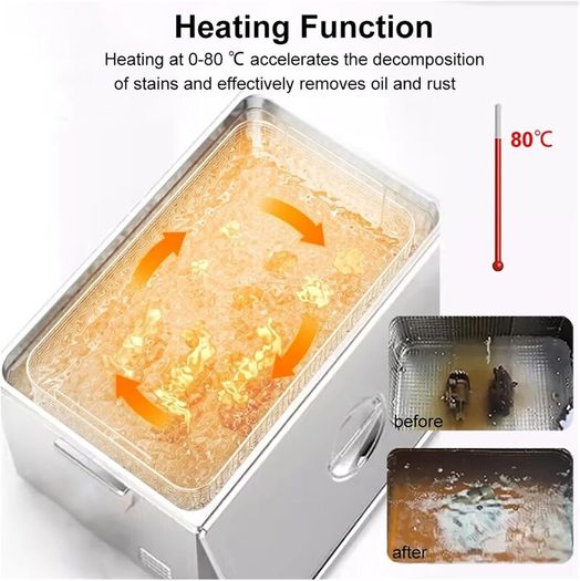 22L Professional Washing Machine Ultrasonic Cleaner - Stainless Steel