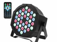 main image for ad 36 LED Stage Lights RGB Par Can Flat DMX512 DJ Disco Bar Uplighter Lighting RC