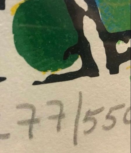 Original mid century Signed Limited edition Joe Tilson RA print/collage 1971