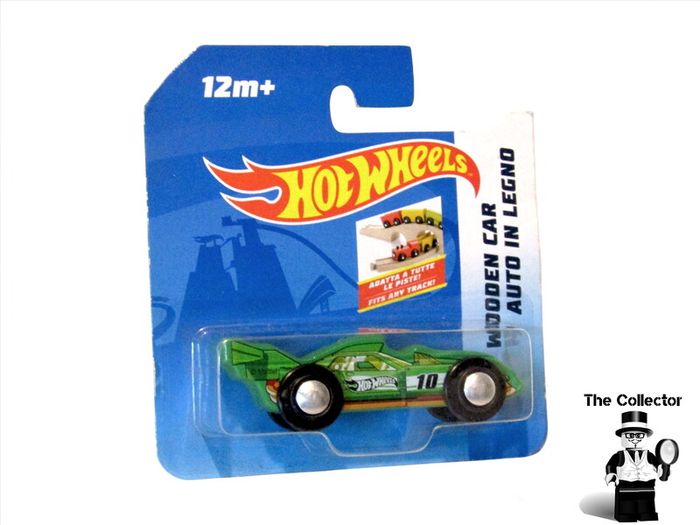 Hot Wheels Wooden Green Car Auto In Legno Brand New Sealed