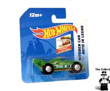 Hot Wheels Wooden Green Car Auto In Legno Brand New Sealed