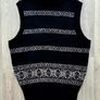 1960s Vintage St Michael Black Retro Sweater Vest Image 3