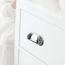 24 Pieces Retro Metal Kitchen Drawer Cabinet Door Handle with 48 Pieces Screws Furniture Knobs Shell Cup Semicircle Pull Knob Handle for Cupboard, Door, Drawer Silver (FREE POSTAGE) Image 5