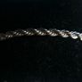 Vintage Silver Plated Rope Chain Bracelet 8inch Image 3