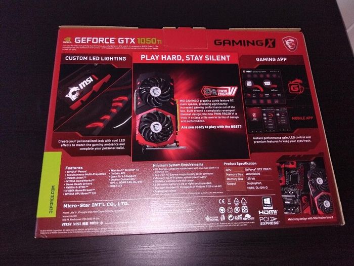 Msi Geforce 1050ti 4gb
