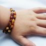 Genuine Raw Unpolished Baltic Amber Teething Beads Necklace Double Bracelet Anklet Healing Amber Beads with LUXURY GIFT BOX Image 6