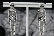 Skull goth earrings