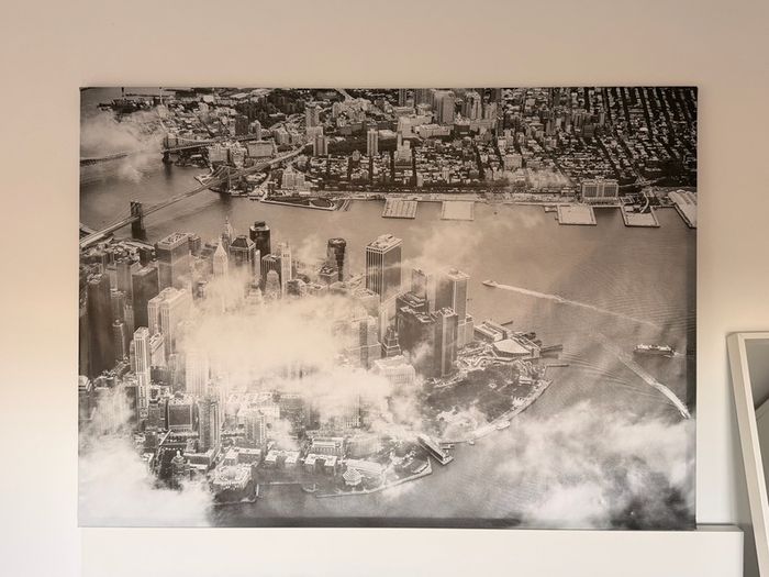Ikea Bjorksta NEW YORK City Map vinyl canvas