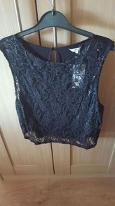 New look Ladies sequin crop top