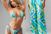 bikini with matching beach trousers
