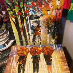 Oil paintings signed artworks free postage