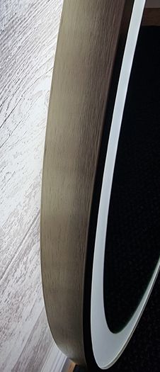 LED Bathroom Mirror Round 80cm Gold