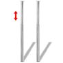 Telescopic Table Legs 4 pcs Chrome 710 mm-1100 mm Image 6